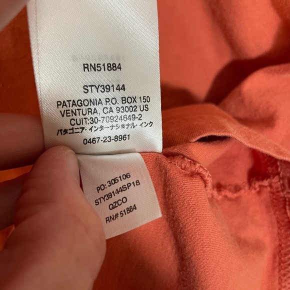 PATAGONIA T-Shirt Organic Cotton Slim Fit Salmon 1973 Size S Unisex - Picture 5 of 7